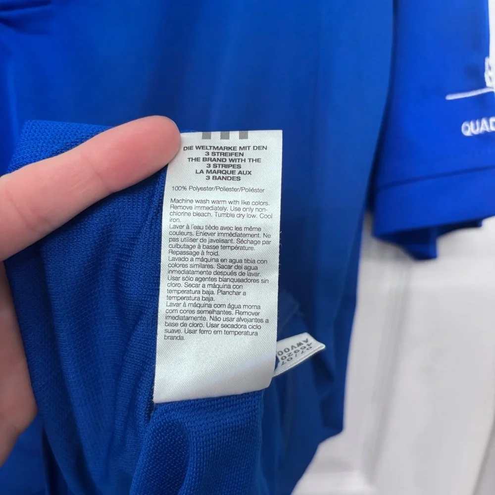 Royal Blue Performance Polo | Adidas L